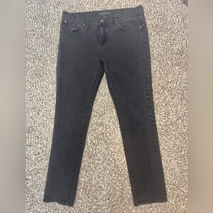 Lauren Ralph Lauren Womens Modern Skinny Jeans Black Size 12 Inseam 29